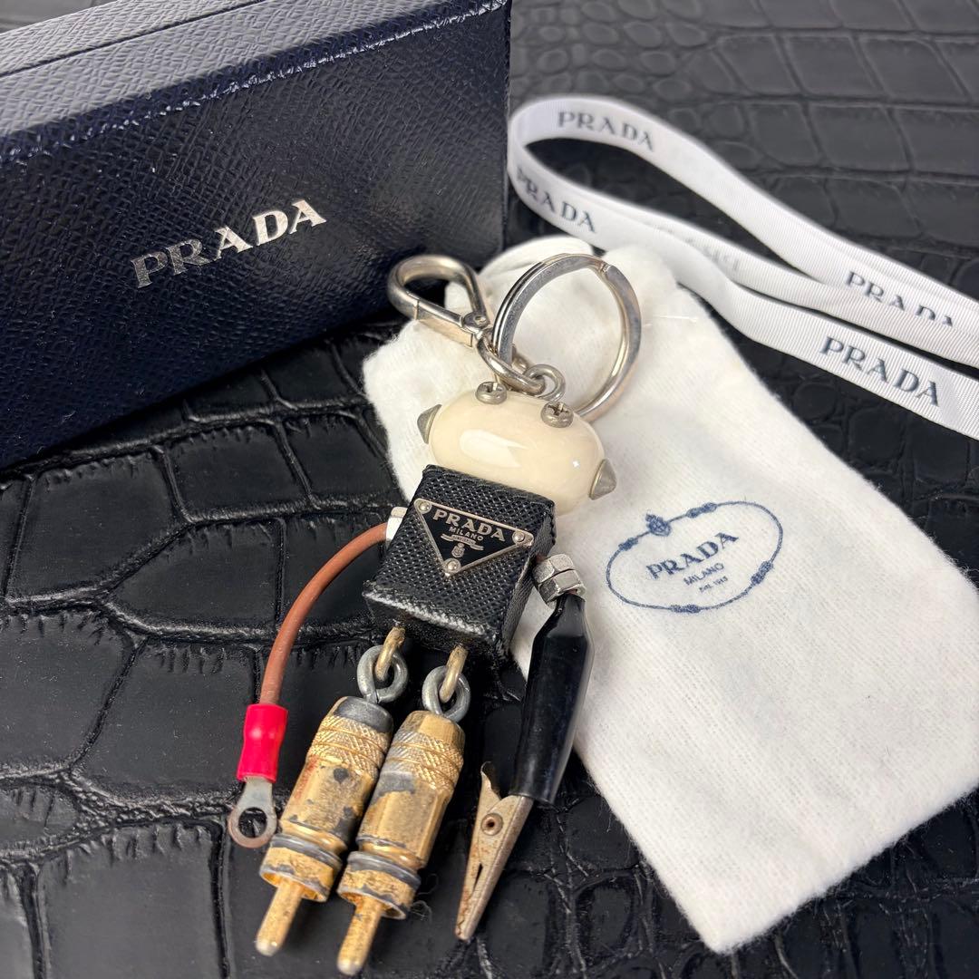 付属品完備】プラダPRADA ロボットエドワードチャームキーホルダー