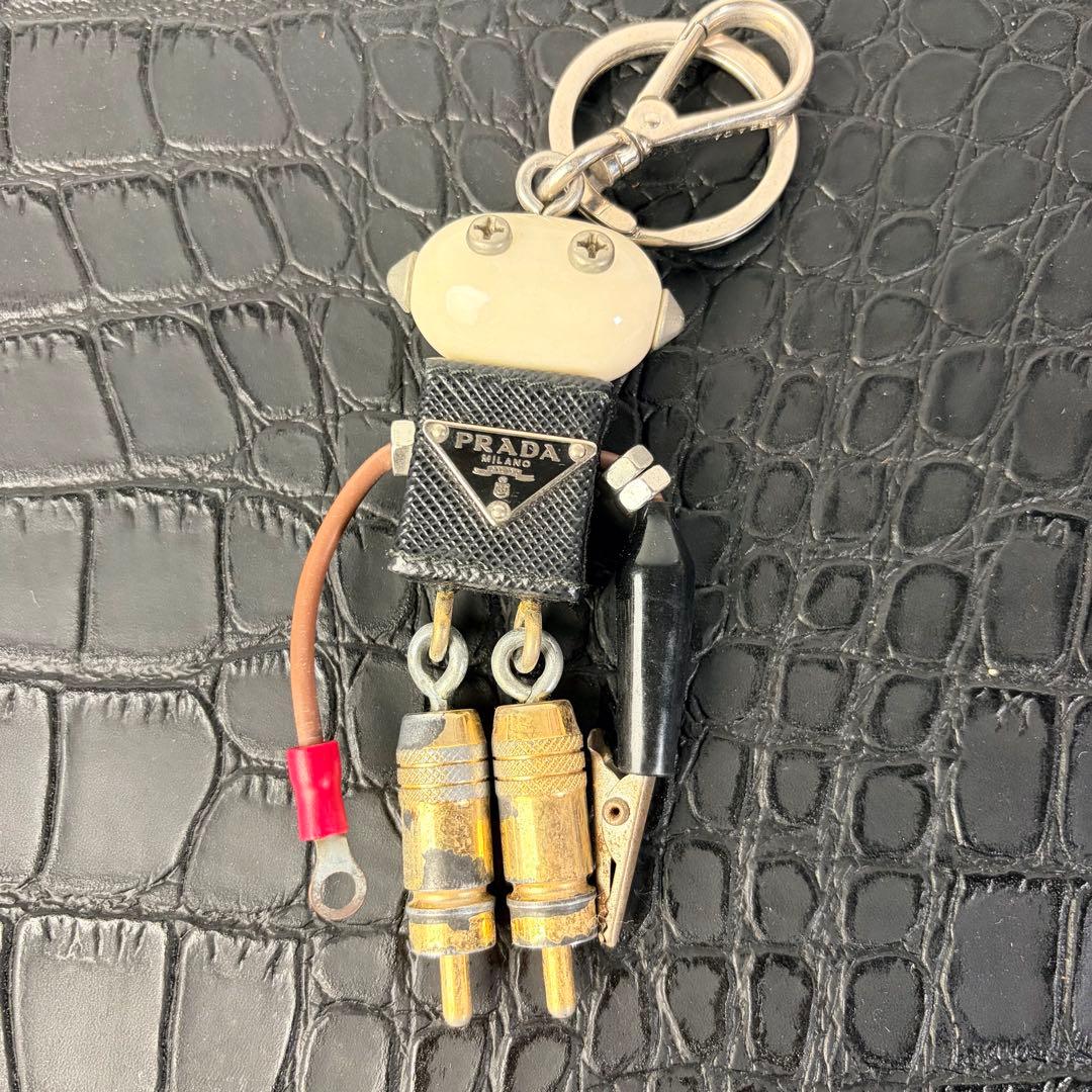 付属品完備】プラダPRADA ロボットエドワードチャームキーホルダー