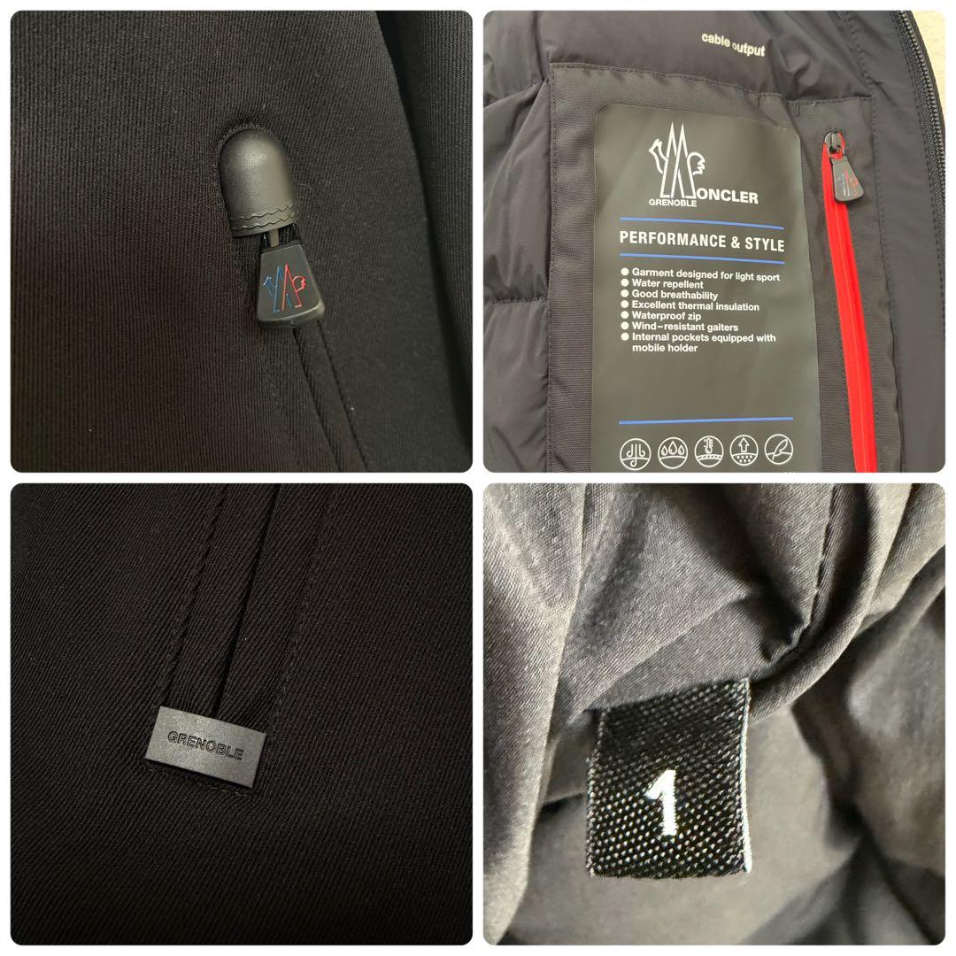 極美品】モンクレール グルノーブル ブラック PRAZ アウター メンズ 1