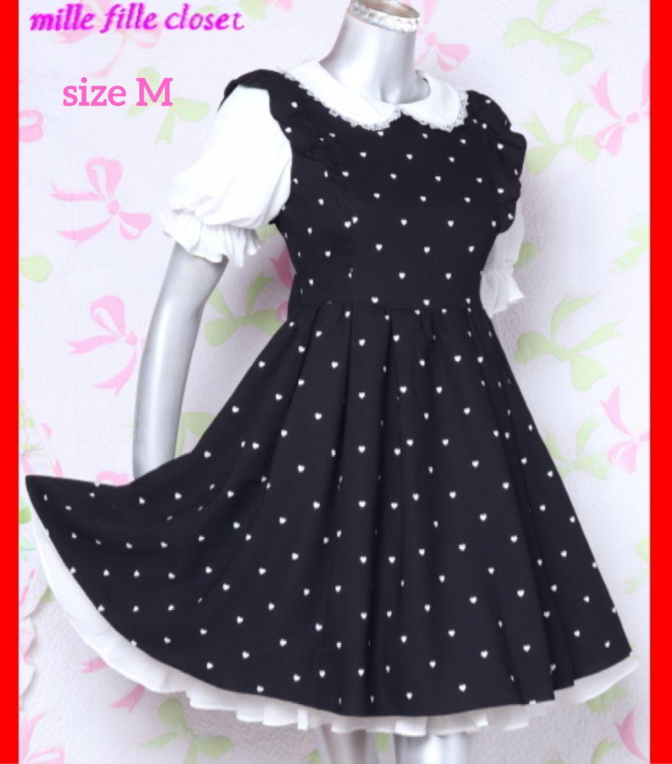 mille fille closet ミルフィーユクローゼット ワンピース M - メルカリ