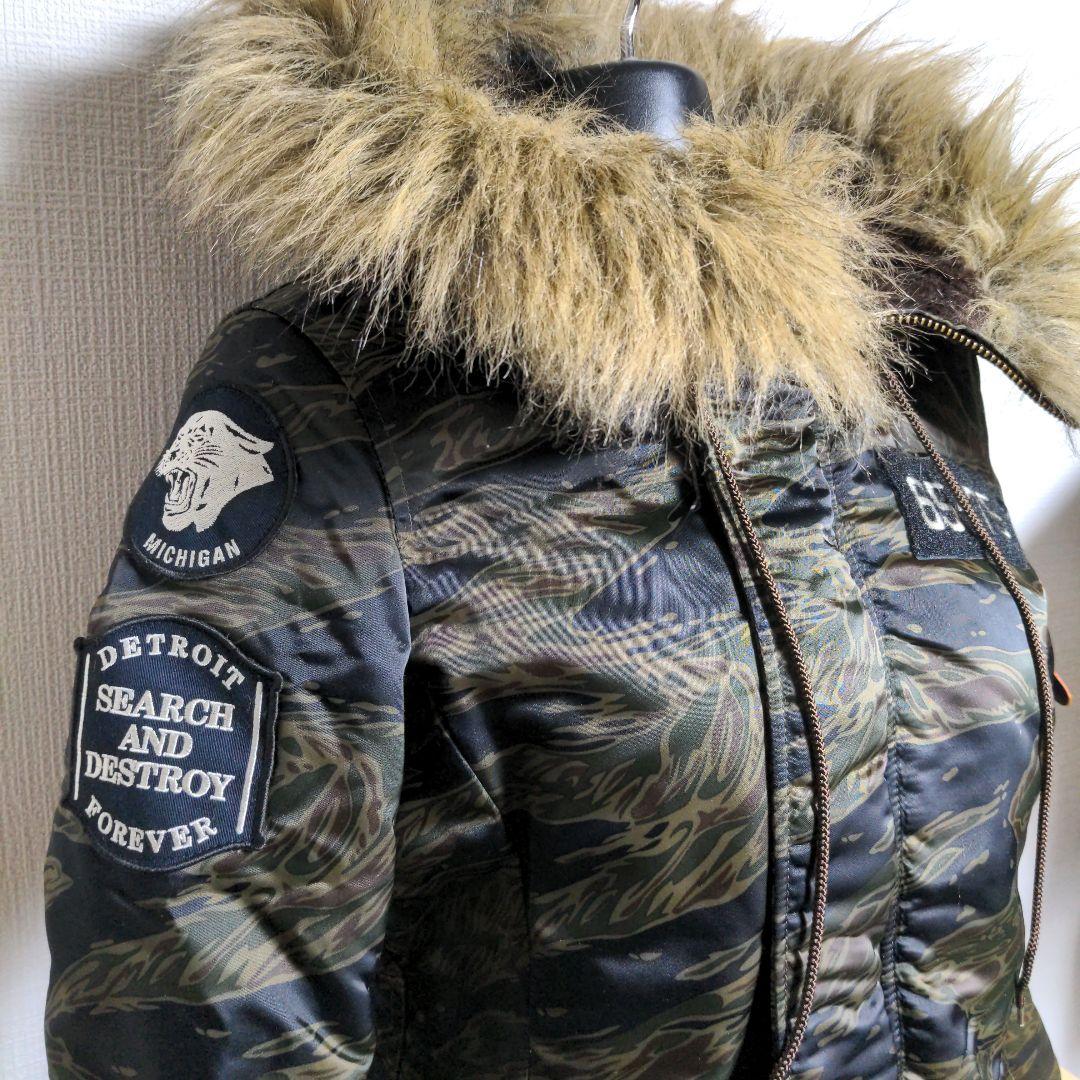 by17. HYSTERIC GLAMOUR 迷彩柄 パーカー モッズコート