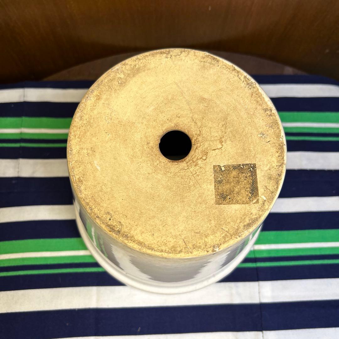 美品 白の塗鉢3個セット、貫入入り2点20cm,19cmと貫入なし1点16㎝