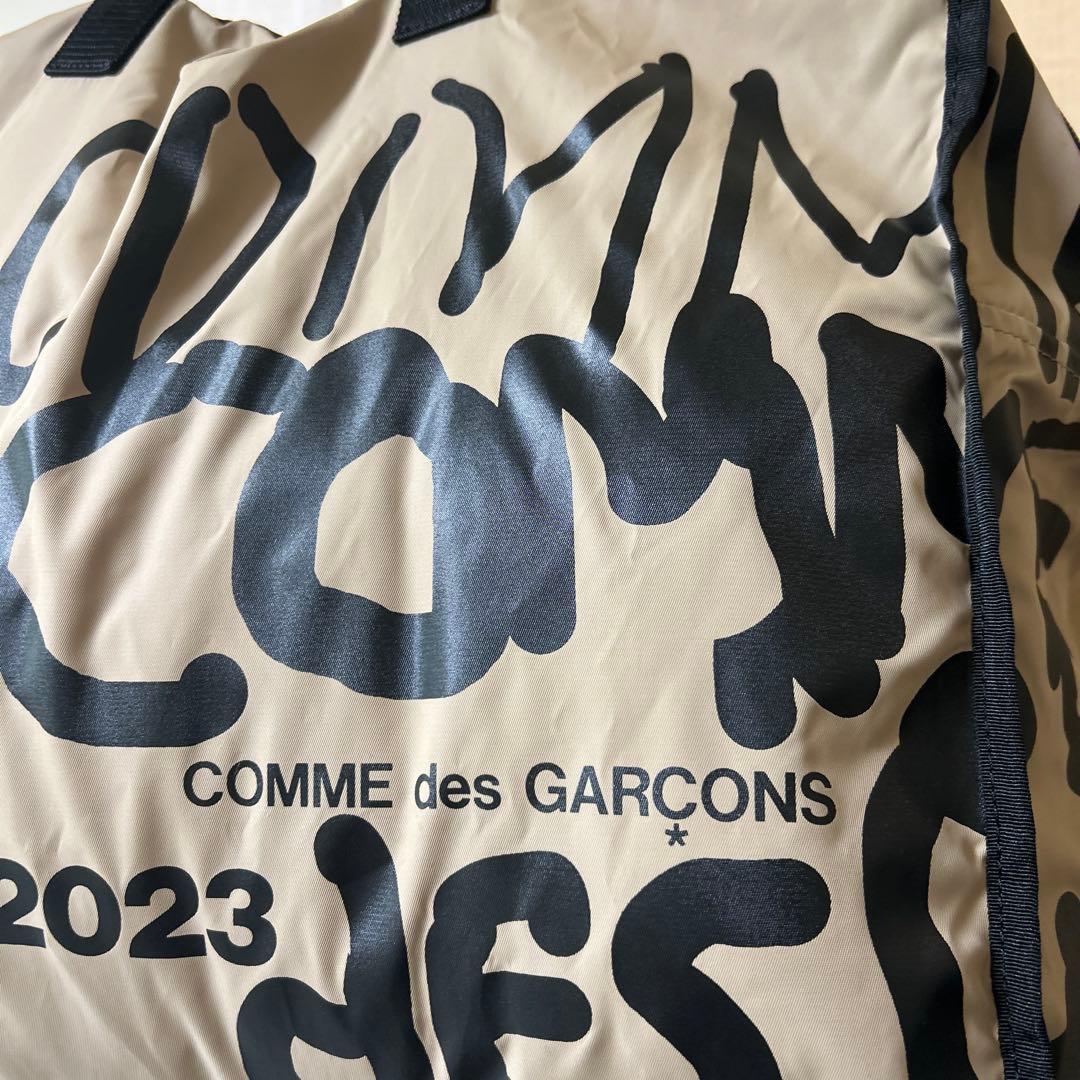 コムデギャルソン 手書き風ロゴバッグ 2023限定 最新