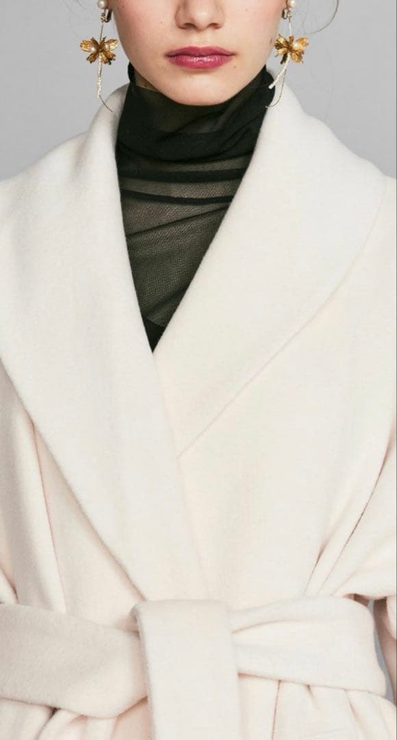 【新品】注意点あり Sov. / アンゴラショールカラーコート 38