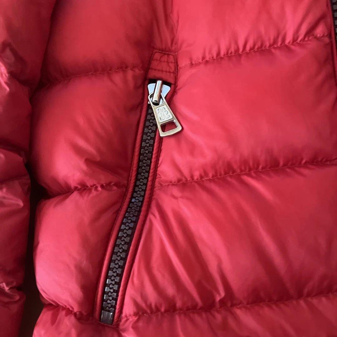 モンクレール 赤 ダウン レッド フード無し - メルカリ