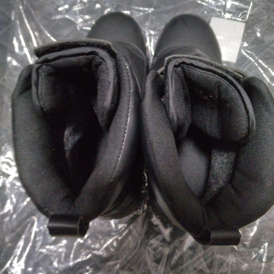 【匿名配送】荘快堂　先芯甲ガード付きスパイクブーツ　安全長靴　ブラック　25.5