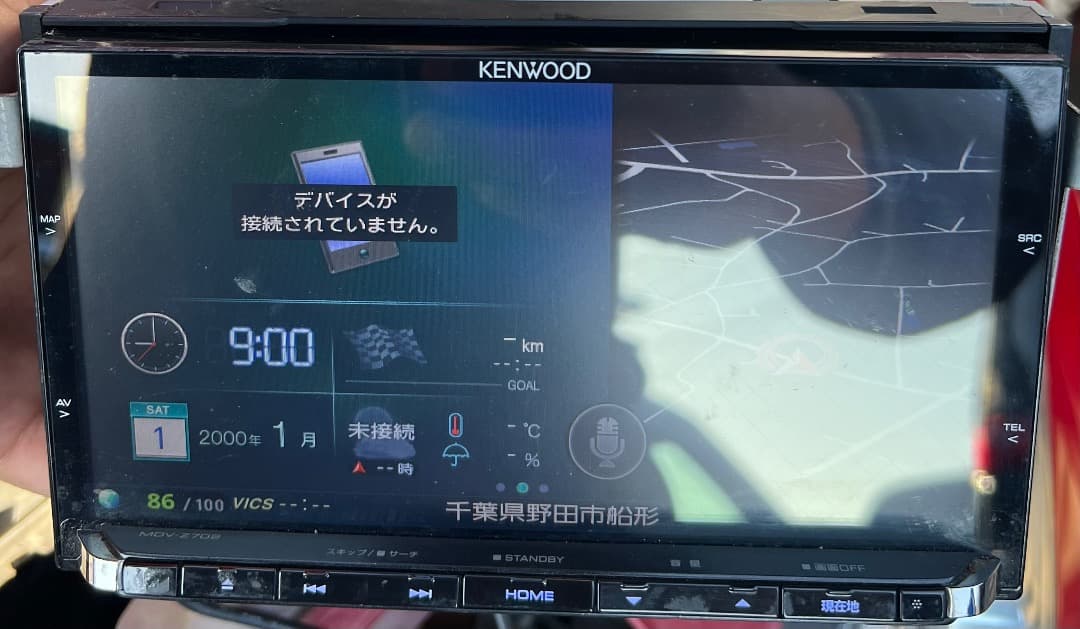 ケンウッド MDV-Z702 ナビフルセグ。地図データ2018