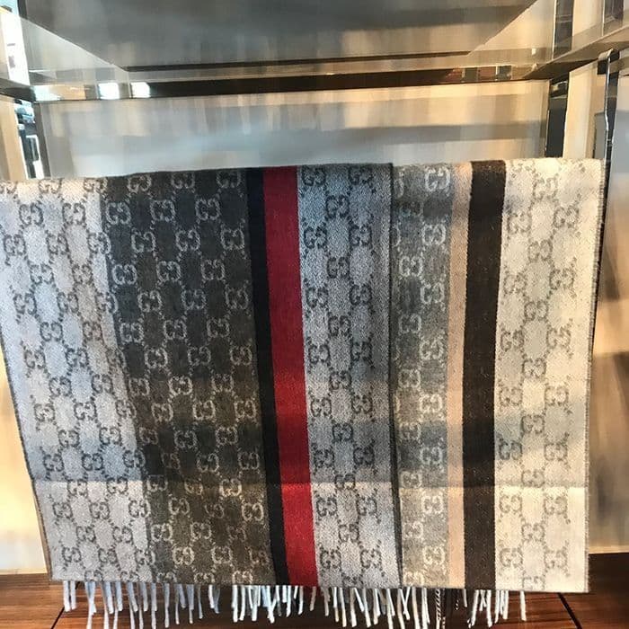 ❤新品箱袋付き❤GUCCI マフラーショール ストール❤カシミア❤赤