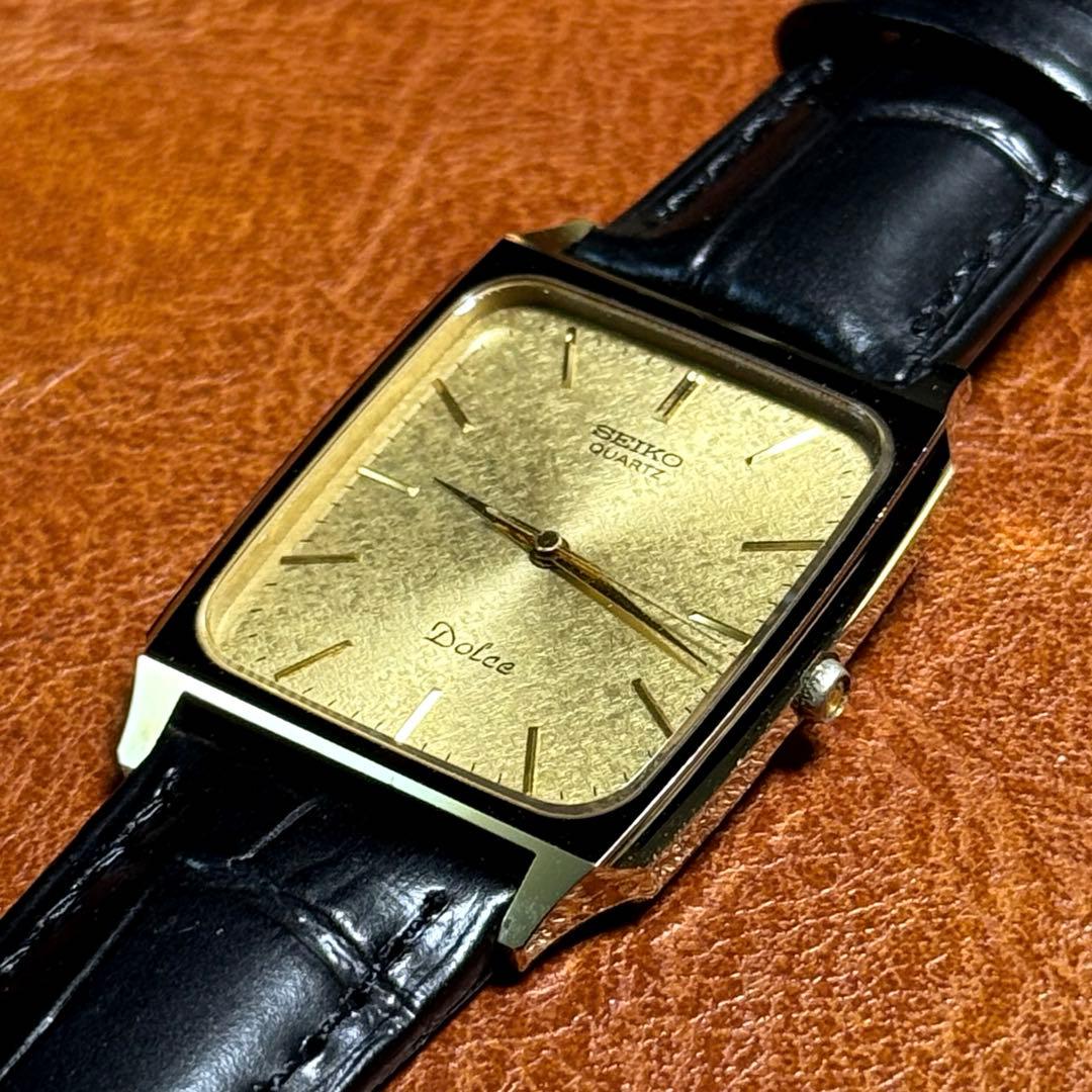 A139 希少 稼動品 SEIKO DOLCE スクエア型 80年代ヴィンテージ - メルカリ