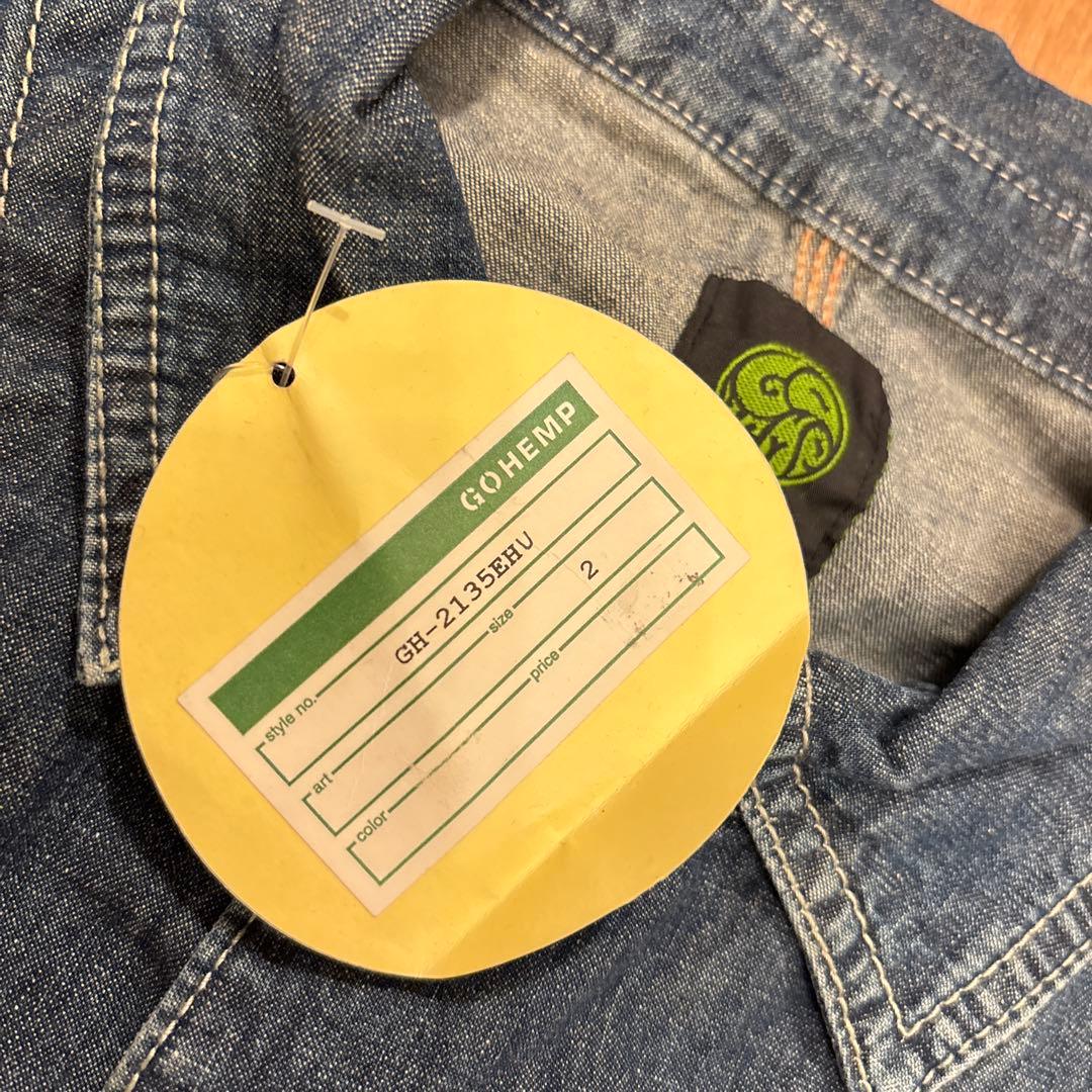 GOHEMP ゴーヘンプ　デニムジャケット　未使用　M 00's 日本製