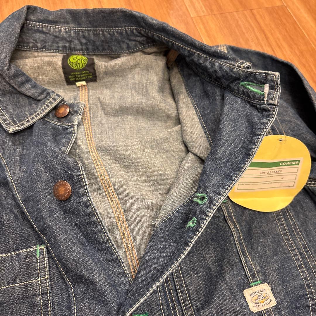 GOHEMP ゴーヘンプ　デニムジャケット　未使用　M 00's 日本製