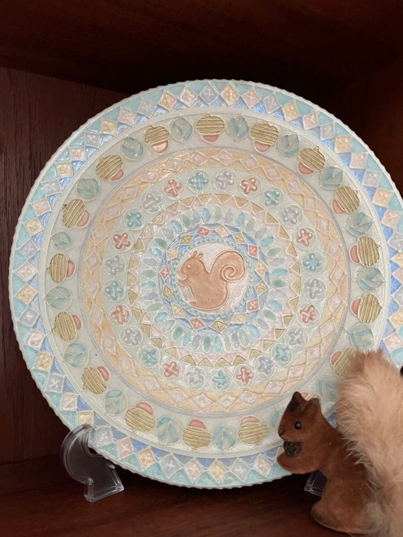 中村かりん リス どんぐり 秋 イッチン大皿 N110253736