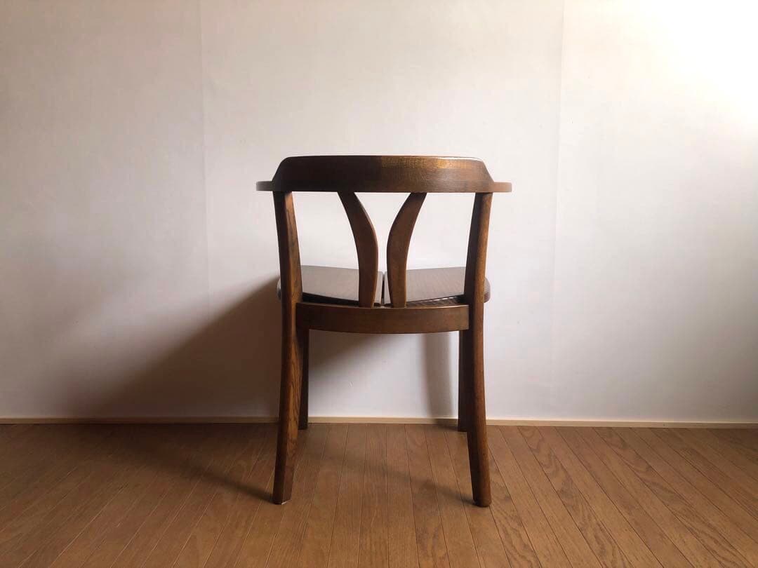 飛騨家具 浜本工芸 アームチェア⑤ 肘掛け 安楽椅子 楢無垢材 民藝家具 古民家