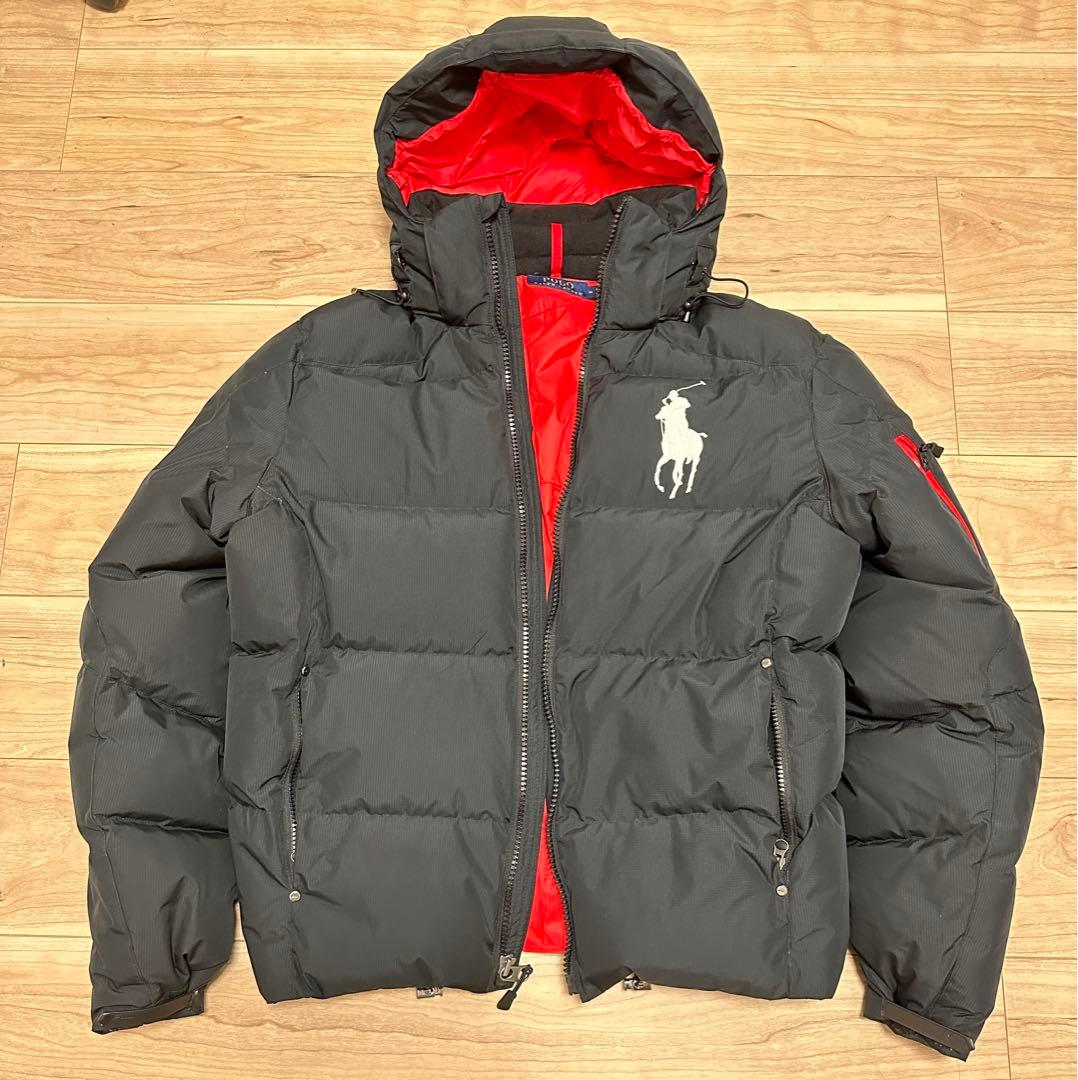 Polo Ralph Lauren ダウンジャケット M 黒 赤