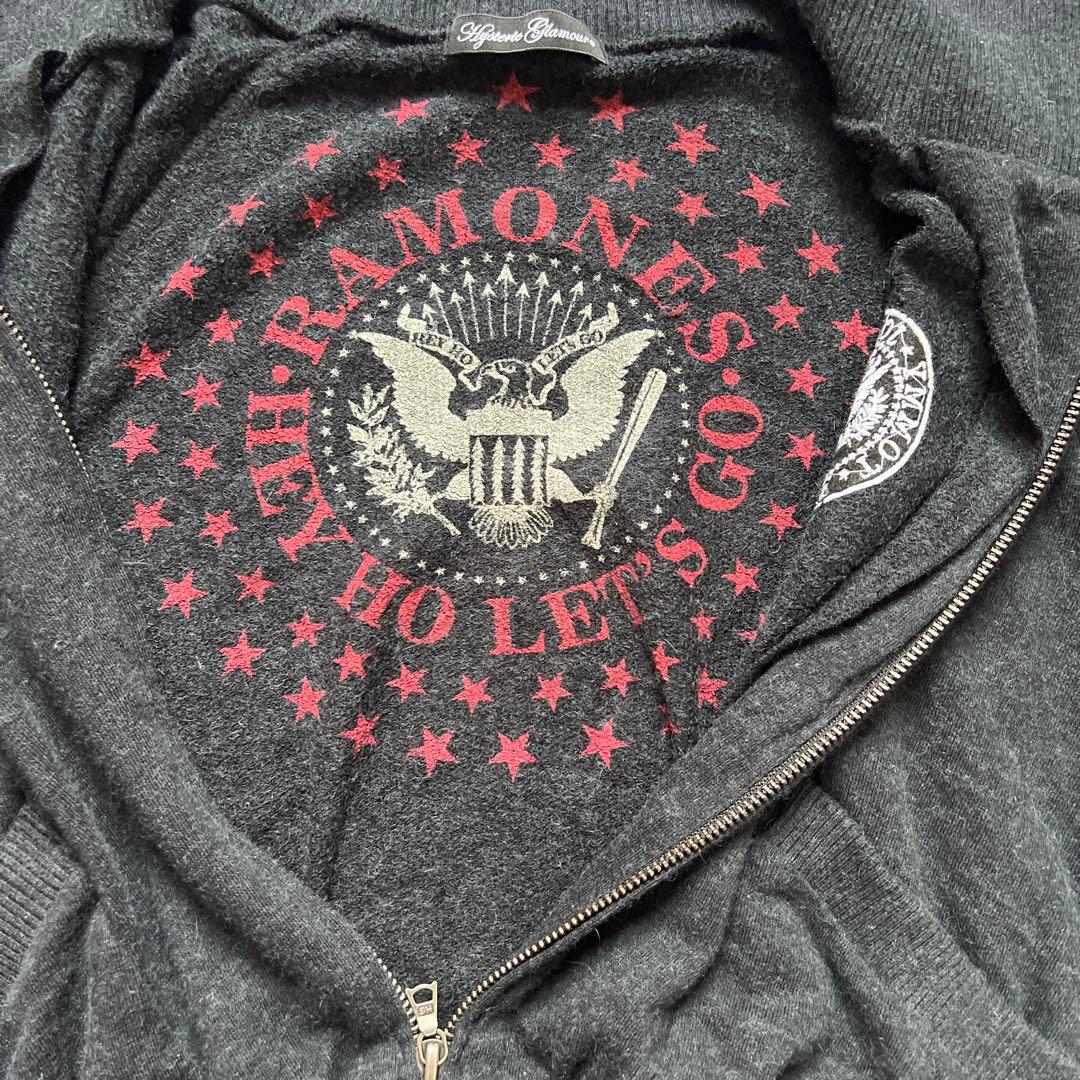 ヒステリックグラマー RAMONES ジップアップスウェット - メルカリ