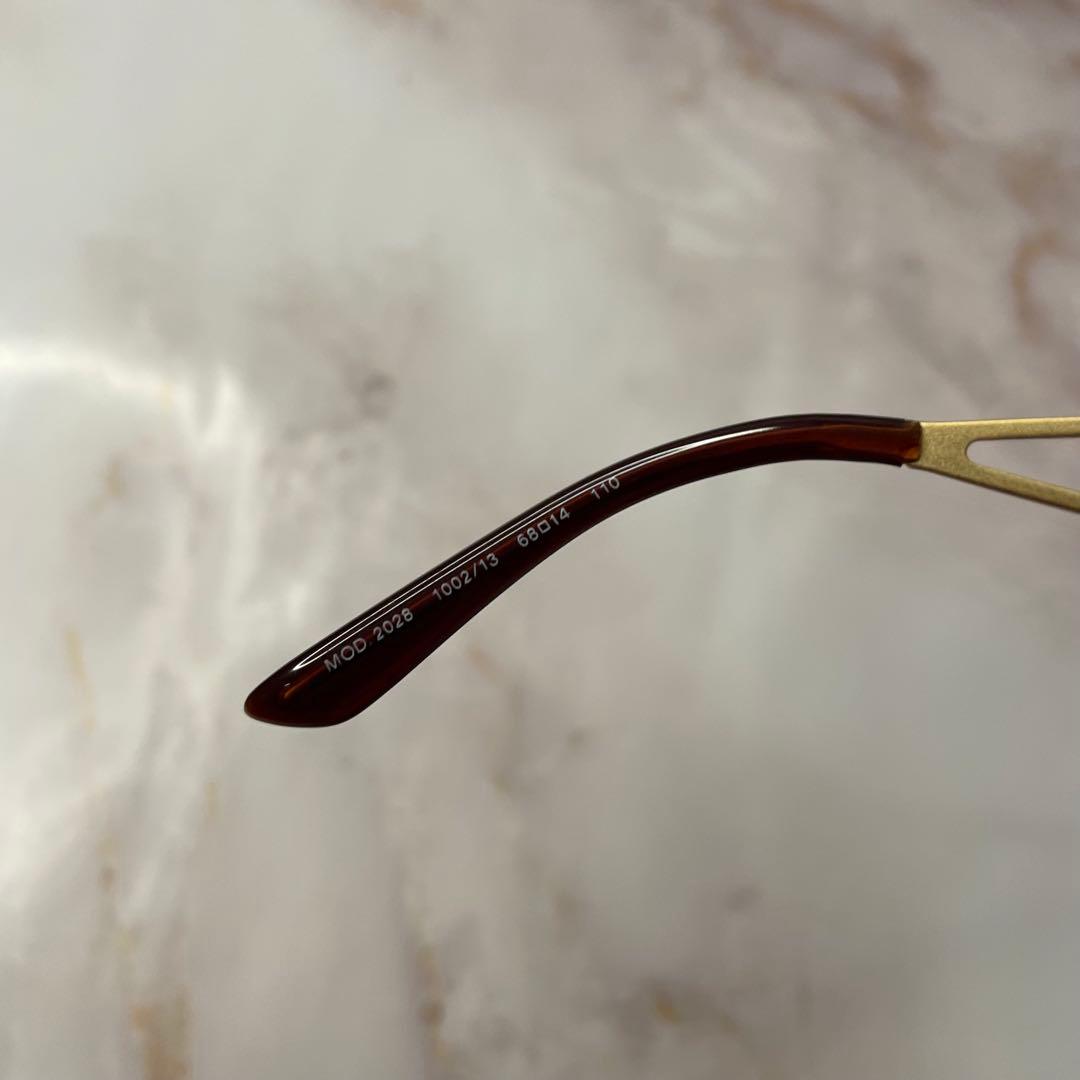 VERSACE HYDE 着用 リムレス サングラス ケース付き