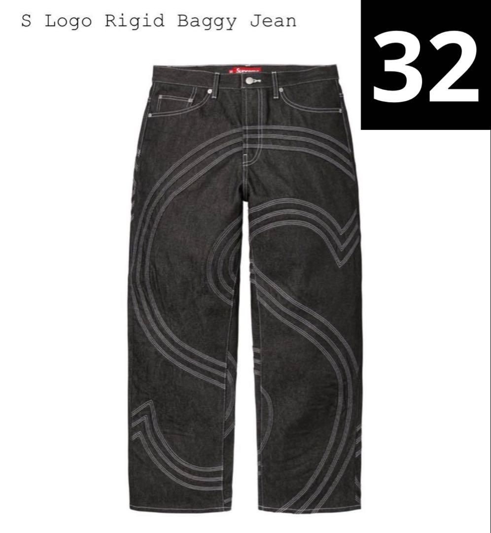 Supreme S Logo Rigid Baggy Jean 32 ジーンズ - メルカリ