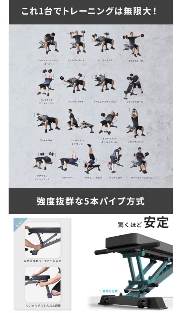 ボブマン⭐︎可変式ダンベル 40kg×2個セット