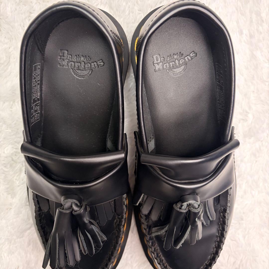 美品✨ドクターマーチン　ADRIAN ブラック　タッセルローファー22cm