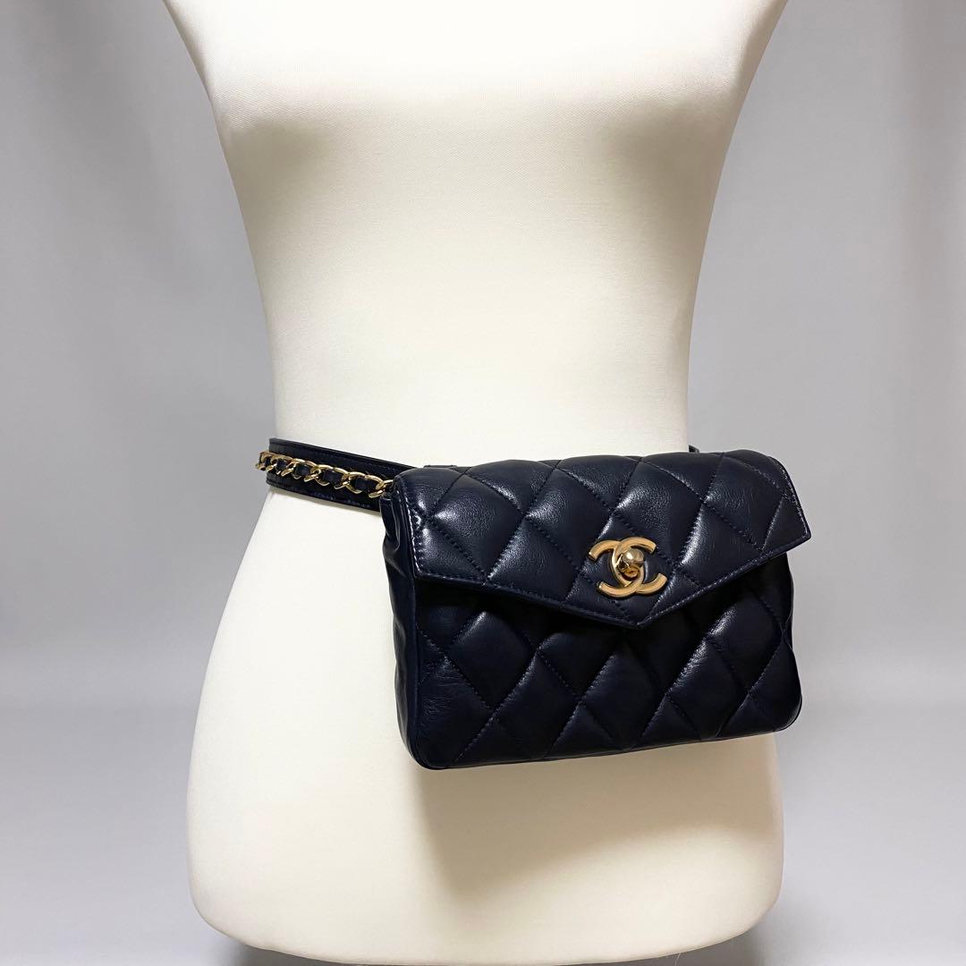 CHANEL / マトラッセ ココマーク ベルトバッグ ウエストバッグ
