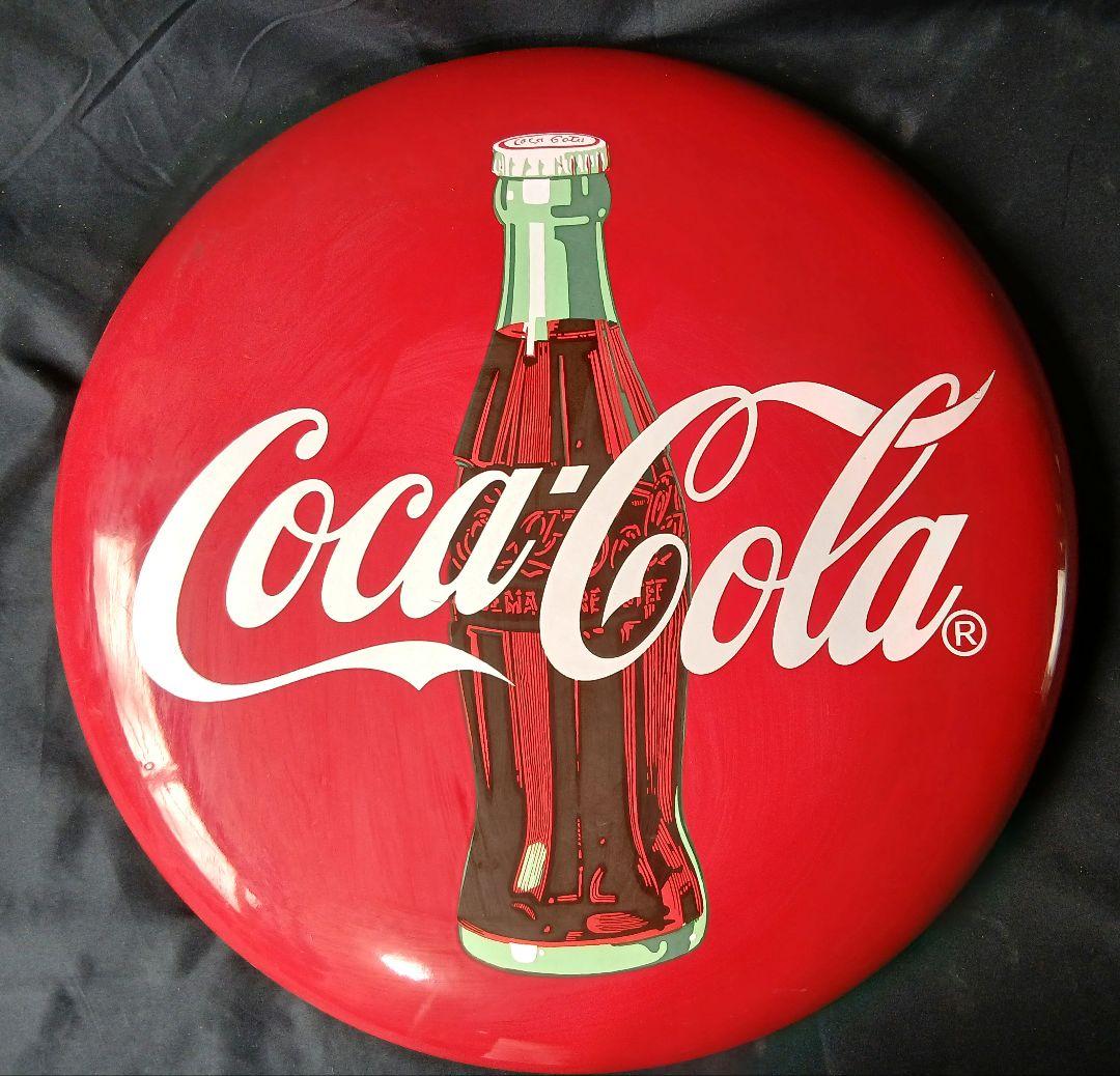 昭和レトロ&レア Coca-Cola アンティークホーロー看板（約50cm）