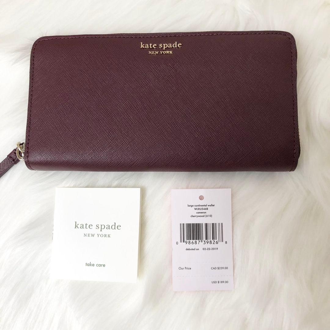 【未使用】ケイトスペード 長財布 キャメロン ラージ コンチネンタル ウォレット