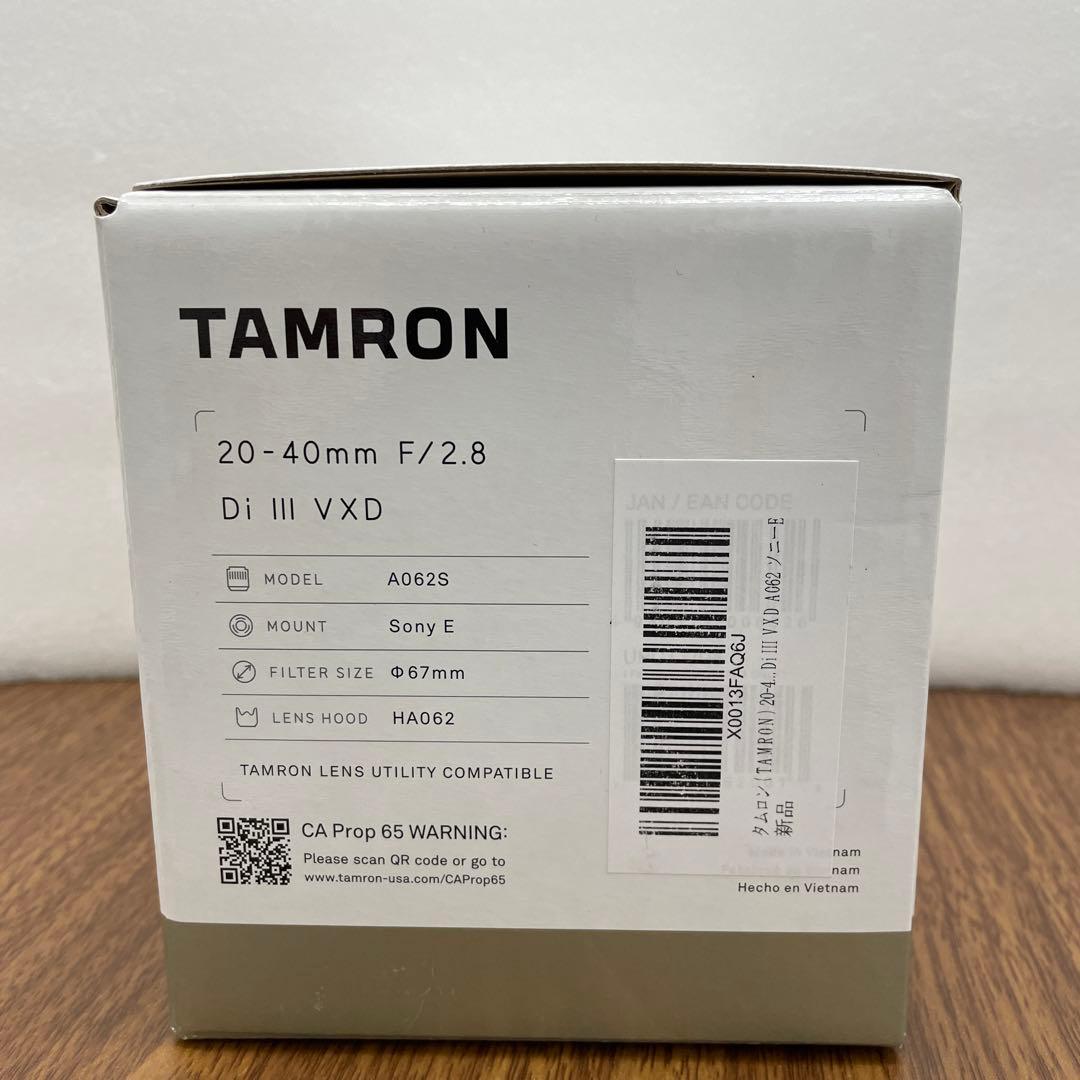11369 未開封TAMRON 20-40mm F/2.8 Di III VXD