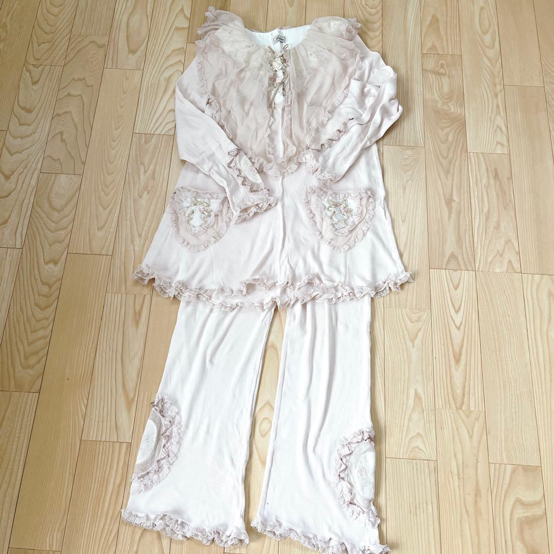 Akiakane アキアカネ　さえら　パジャマ　羽織り　リブ