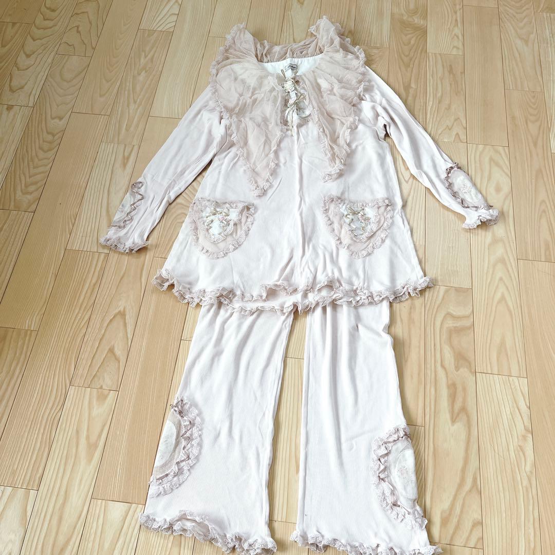 Akiakane アキアカネ　さえら　パジャマ　羽織り　リブ