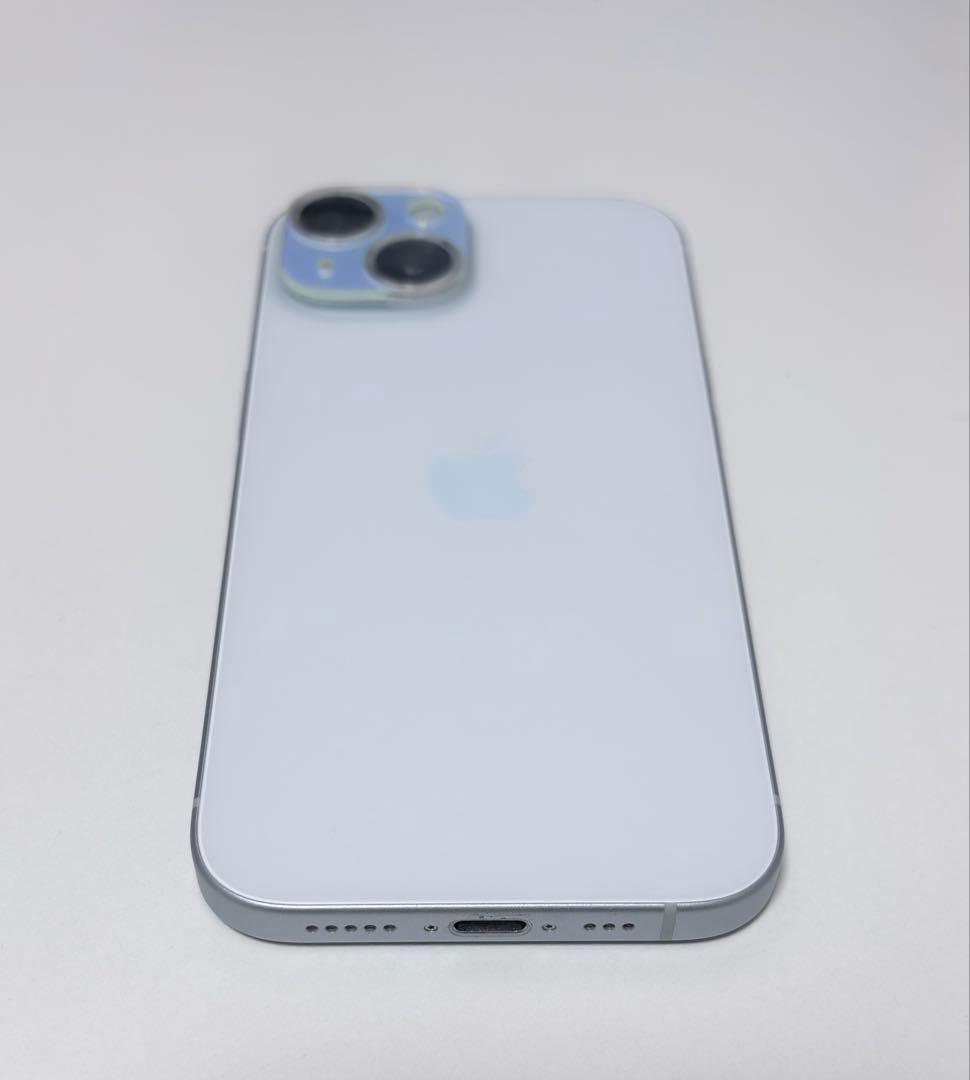ハ*ト様 iPhone15 128GB ブルー 箱あり SIMフリー フィルム付