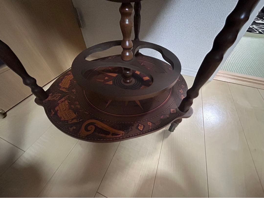 イタリア製地球儀 ワインラック キャスター付アンティーク ビンテージ