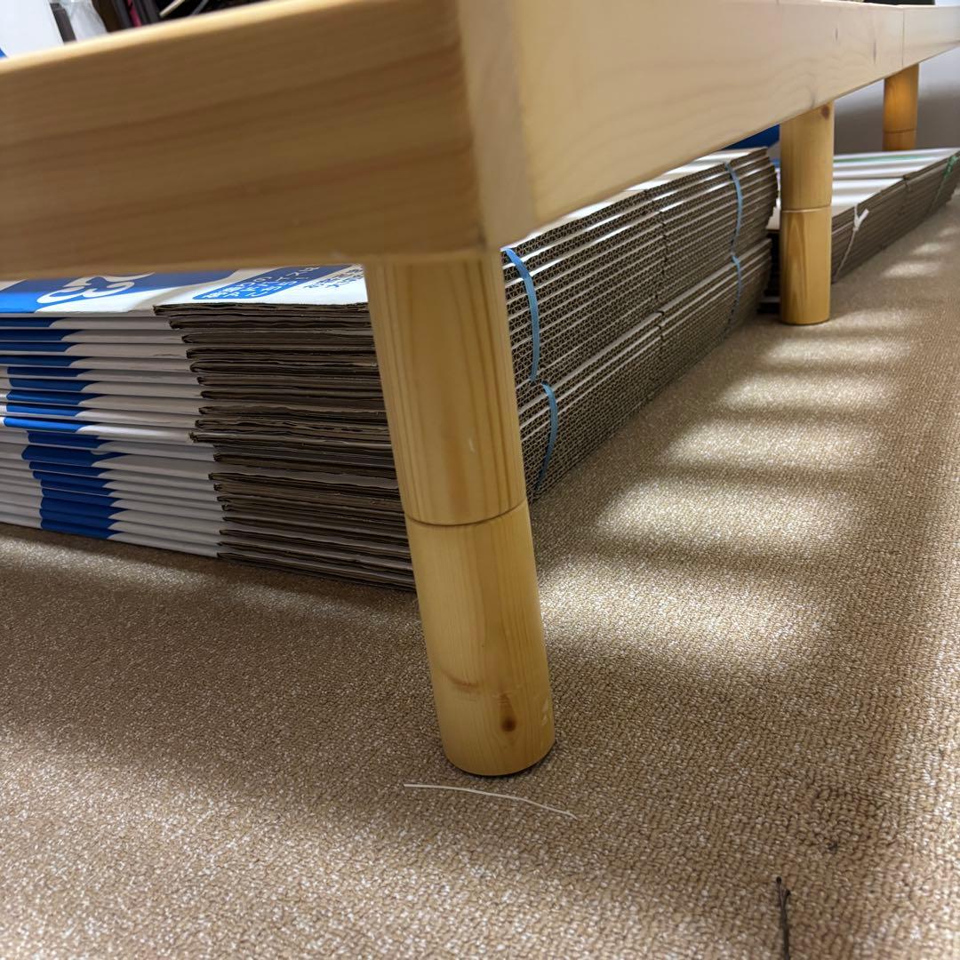 木製セミダブルベッドフレーム　すのこ