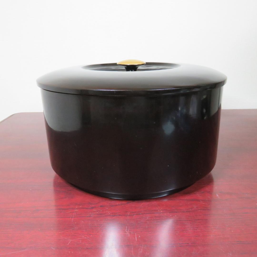 おひつ 御櫃 お膳 木製 漆塗り 漆器 黒塗 しゃもじ付き