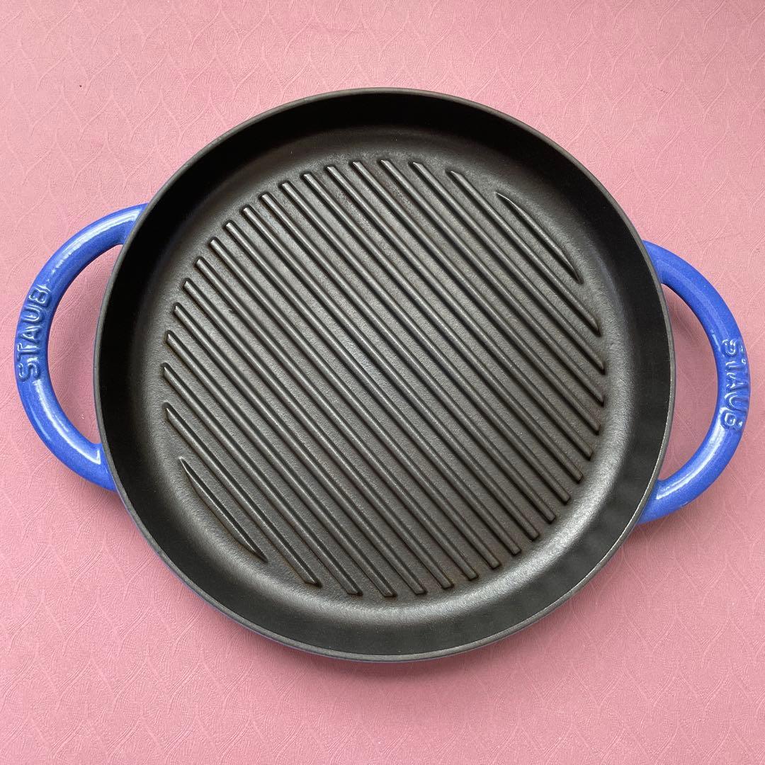 STAUB 】正規品 ストウブ ピュアグリル 26cm ブルーベリー - メルカリ