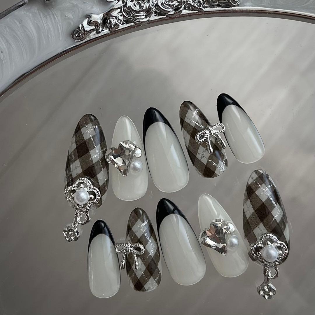 ワンホン チェック フレンチガーリー スナ系 韓国 地雷系 量産型