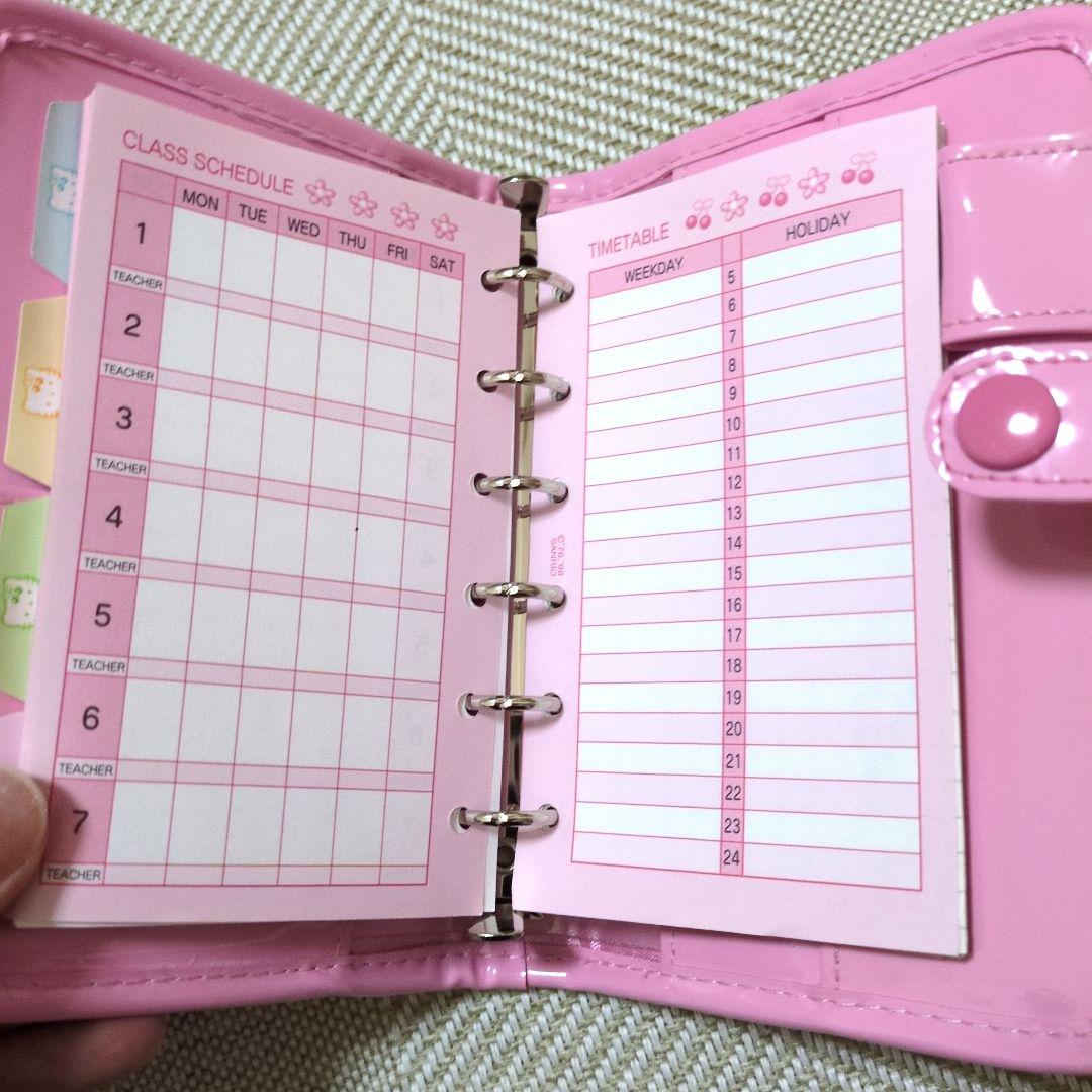 日*0様 さくらんぼ キティ 手帳 6穴リング 平成 レトロ レア 希少