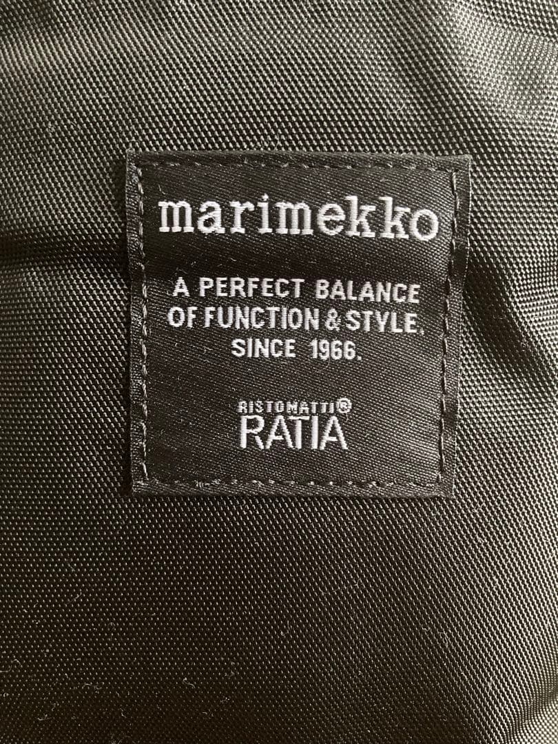 【タグ付き未使用】マリメッコ　marimekko Metro バックパック　黒