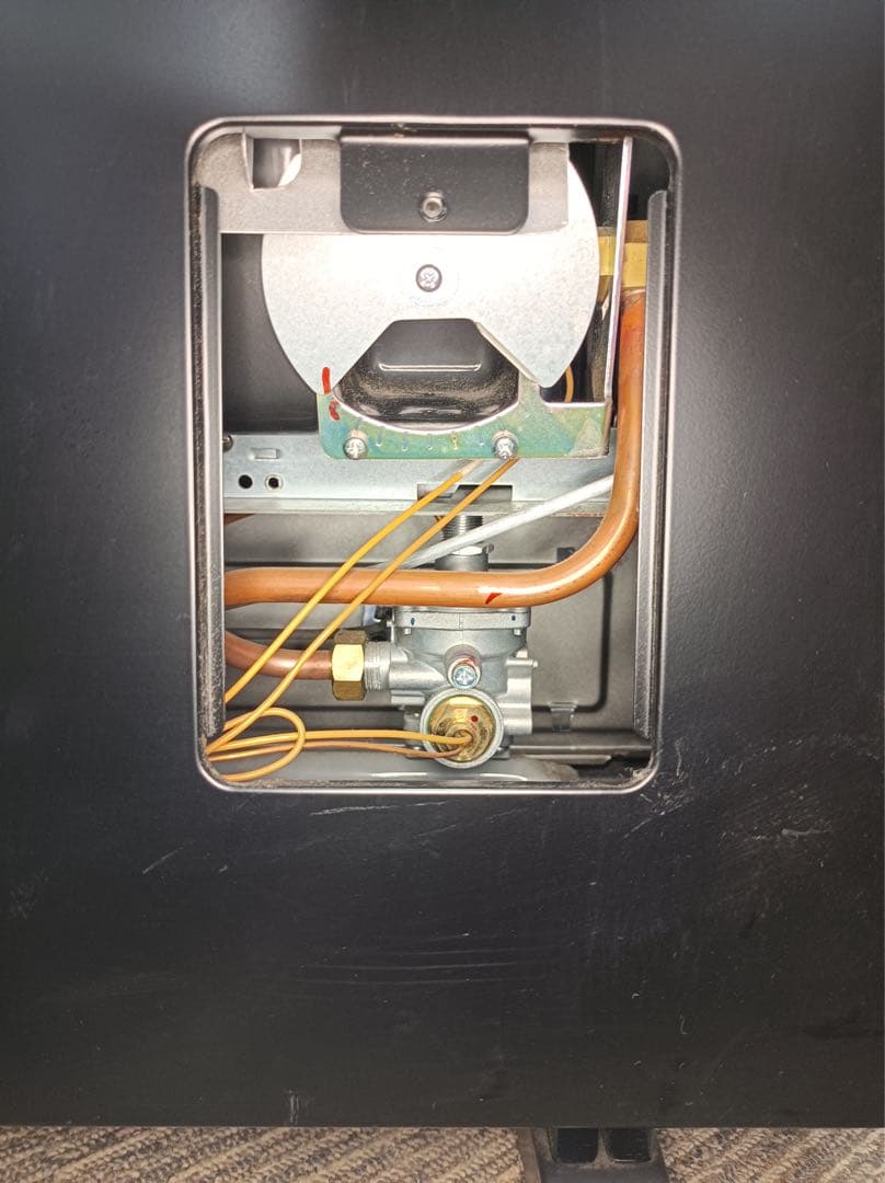 八6491]リンナイ 都市ガス用 セラミックヒーター ガスホース付き