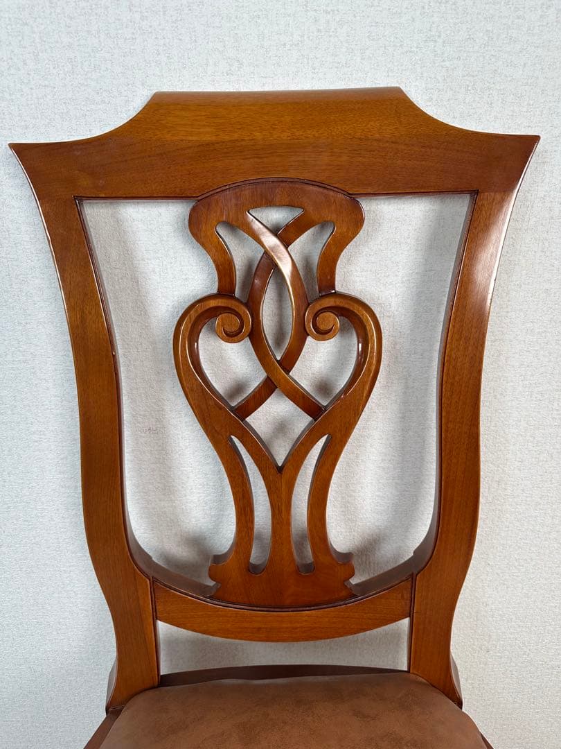 （3/6）英国 アンティーク YAZHEN ダイニングチェア 食卓椅子 ※i4※