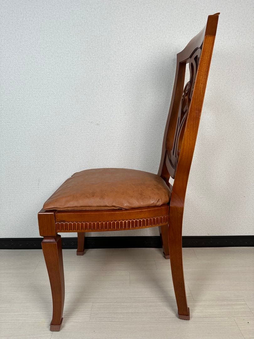 （3/6）英国 アンティーク YAZHEN ダイニングチェア 食卓椅子 ※i4※