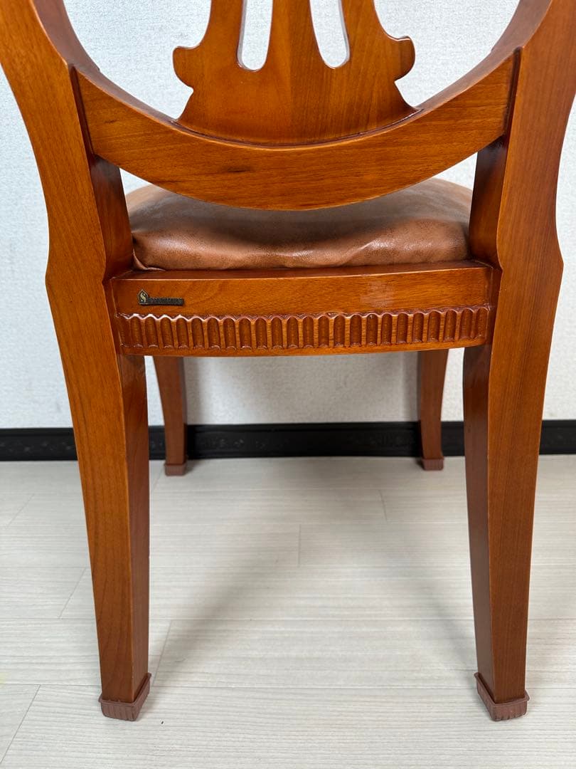 （3/6）英国 アンティーク YAZHEN ダイニングチェア 食卓椅子 ※i4※