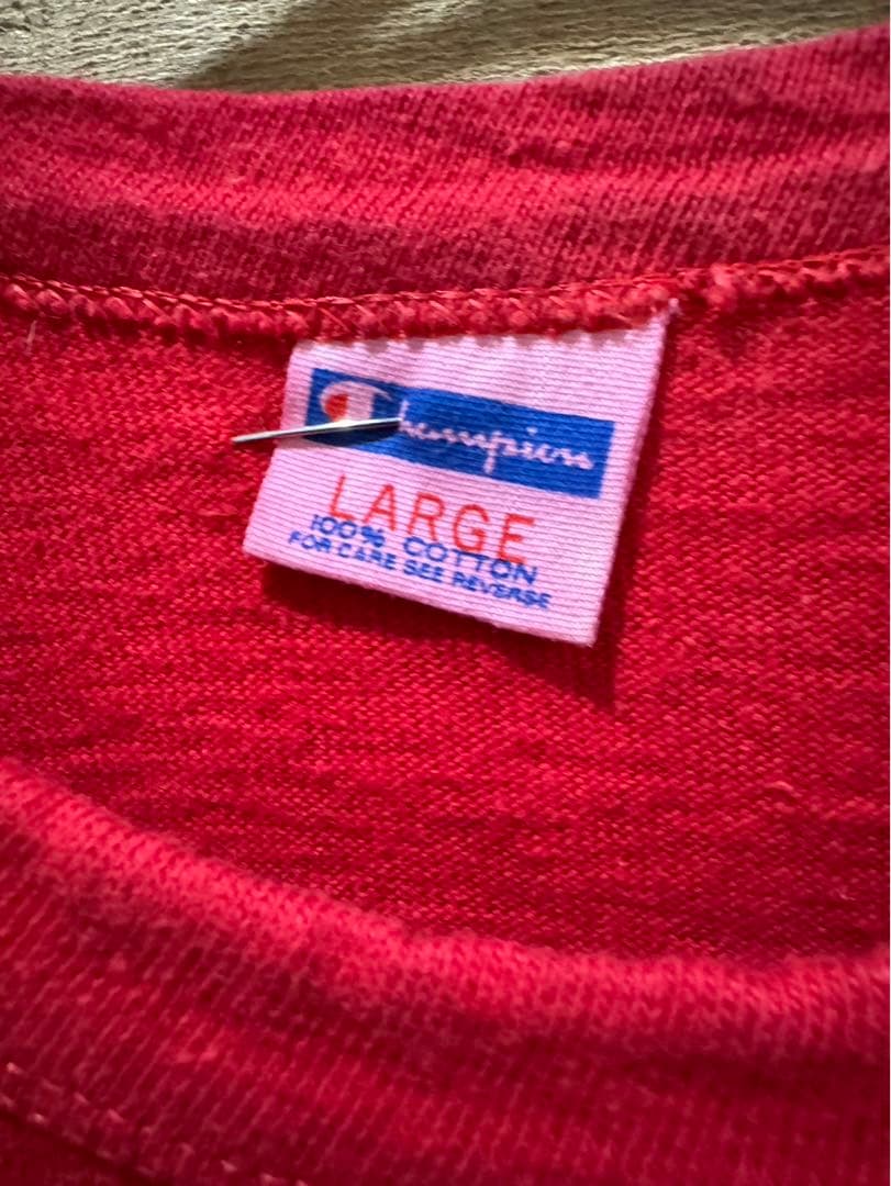 70's Champion バータグ フットボールシャツ L