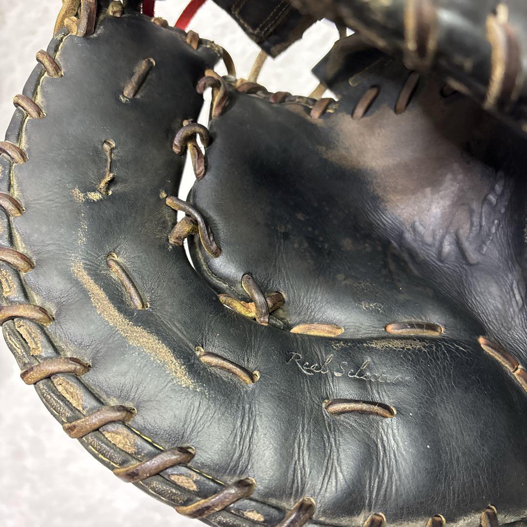 ミズノプロ 硬式用ファーストミット　一般用　左投げ　ブラック　旧ロゴ