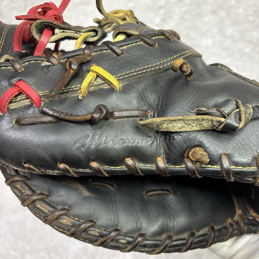 ミズノプロ 硬式用ファーストミット　一般用　左投げ　ブラック　旧ロゴ