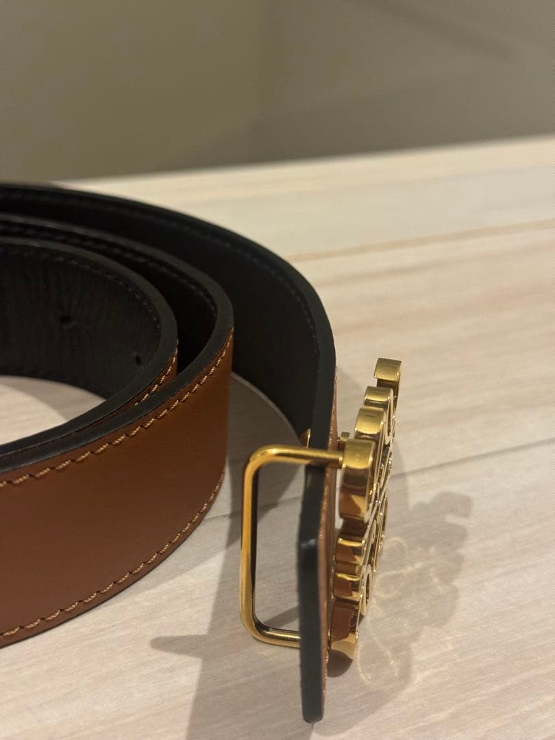 ロエベ　ブラウンレザーベルト