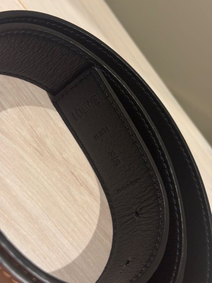 ロエベ　ブラウンレザーベルト