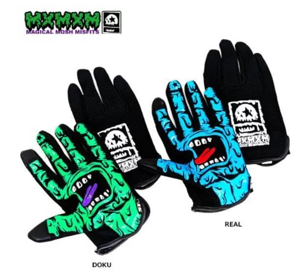 新品 サンタクルーズ x MxMxM スクリーミングハンドグローブ 黒青