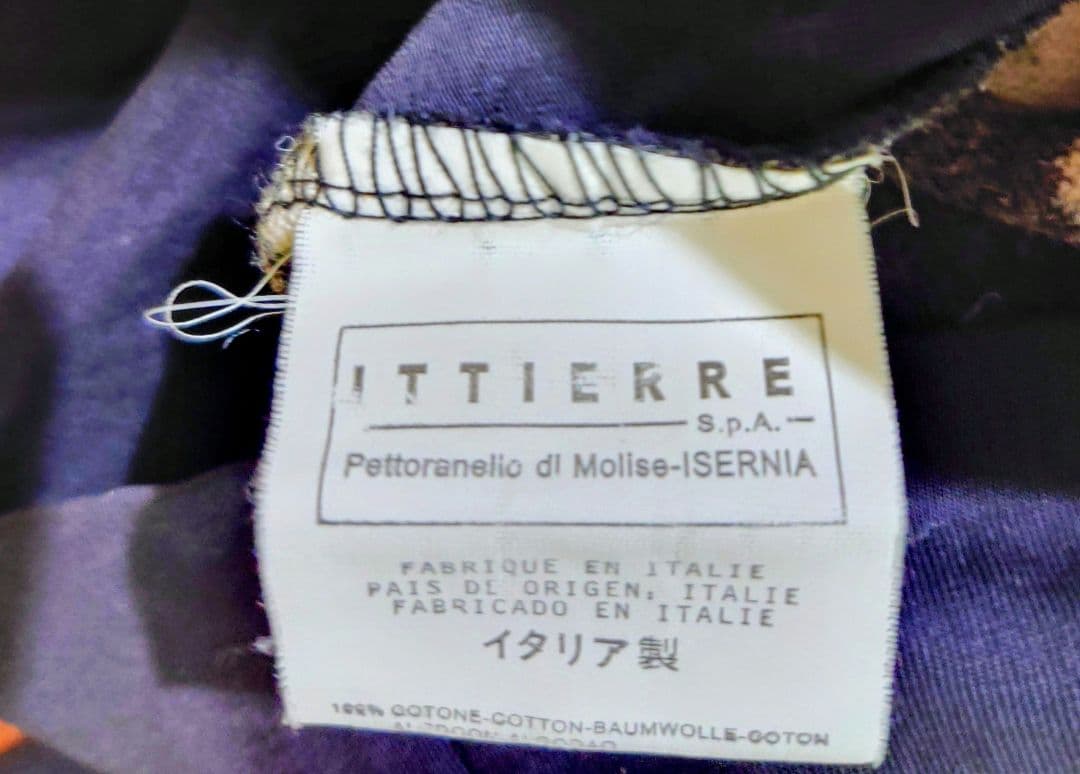 GALLIANOガリアーノ リボン柄ニット LセーターMADE IN ITALY