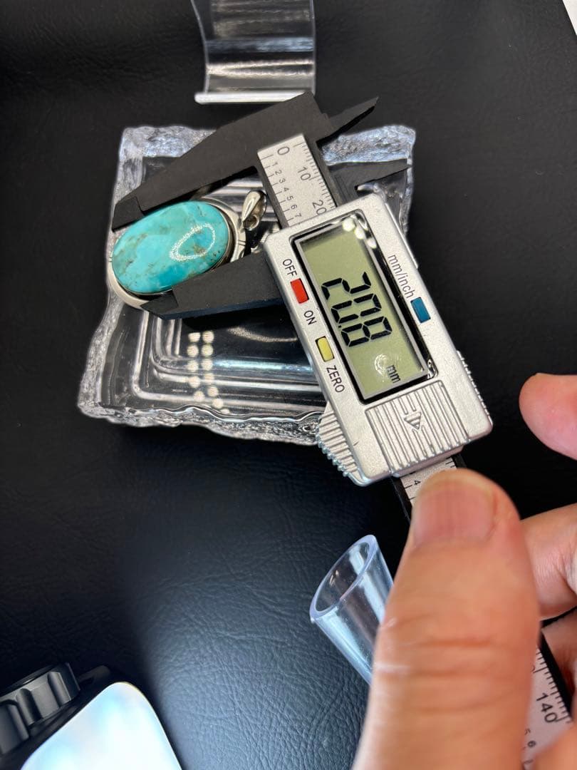 ターコイズ　ネックレス　トップ　インディアンジュエリー