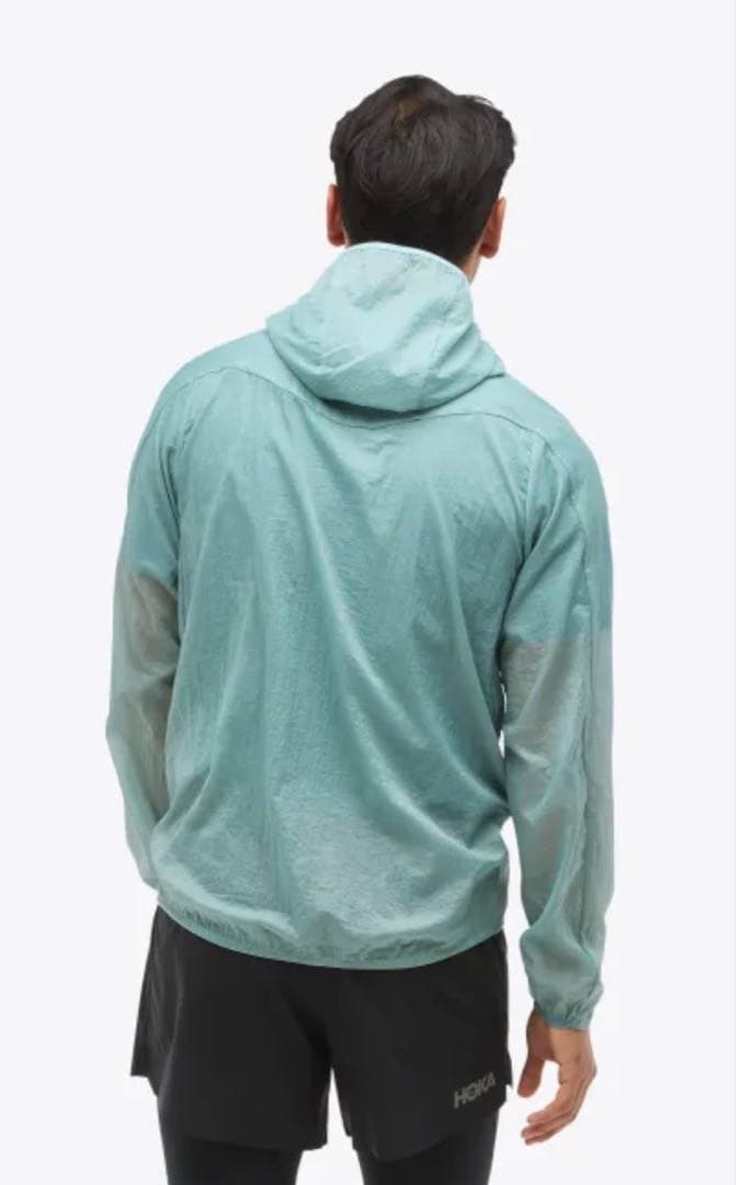 HOKA ウィンドシェル ジャケット ナイロン 防風 XL メンズ ブルー